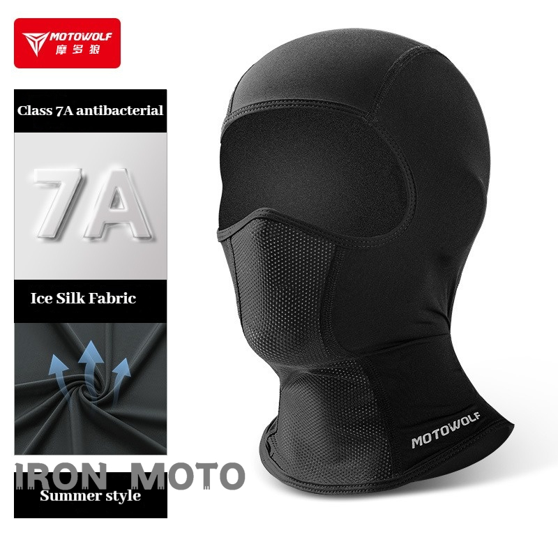 Running Gear Essential - Motowolf ฤดูร้อนหมวกขี่จักรยานผ้าไหมน้ําแข็ง Breathable Anti-UV Balaclava ผู้ชายผู้หญิง