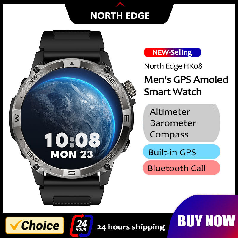 Gps Running Watch - NORTH EDGE GPS กีฬาสมาร์ทนาฬิกา 1.43 ''จอแสดงผล
