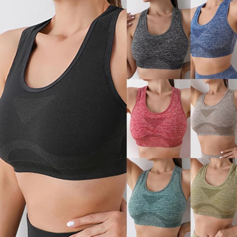 Running Gear Vest - ผู้หญิงกีฬา Bra Top Push Up ฟิตเนสโยคะ