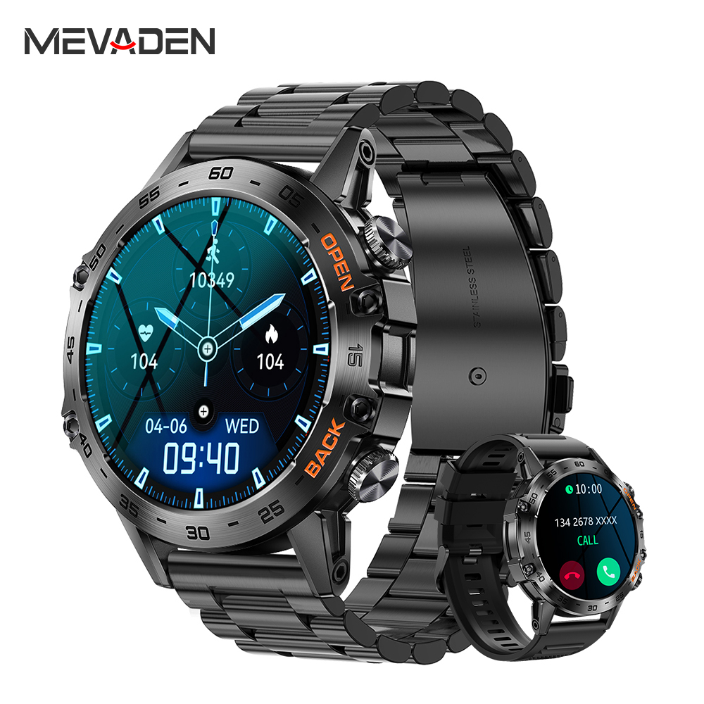 Gps Running Watch - นาฬิกาสมาร์ทวอทช์ MEVADEN Steel ขนาด 1.39 นิ้ว