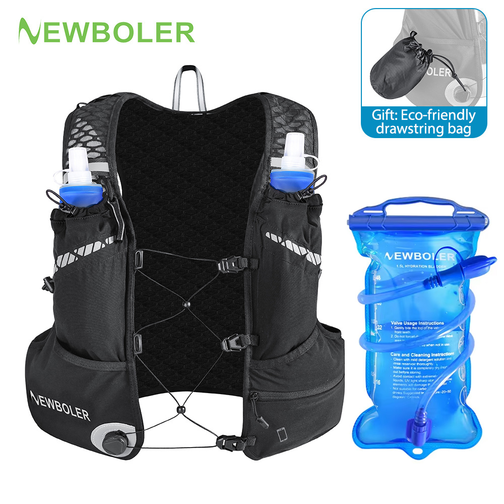 Running Gear Vest - กระเป๋าเป้สะพายหลังแบบระบายอากาศ 8 ลิตร สำหรับวิ่งเทรล มาราธอน ปั่นจักรยาน