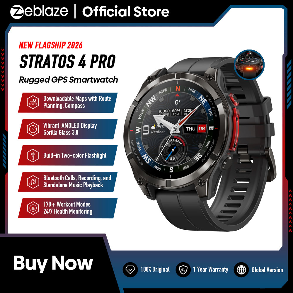 นาฬิกาสมาร์ทวอทช์ New Zeblaze  - Gps Running Watch บทวิจารณ์และราคา