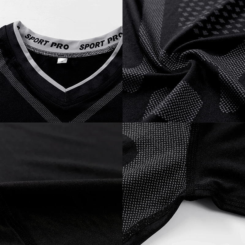 เสื้อกล้ามรัดรูปผู้ชาย เสื้อคอ - Running Gear Autumn บทวิจารณ์และราคา
