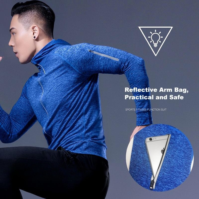 ชุดออกกำลังกายผู้ชาย 5 ชิ้น ชุ - Running Gear Autumn บทวิจารณ์และราคา