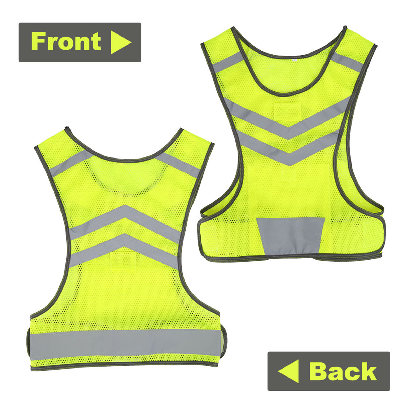 เสื้อกั๊กนิรภัยสะท้อนแสงปรับได - Running Gear Reflective บทวิจารณ์และราคา