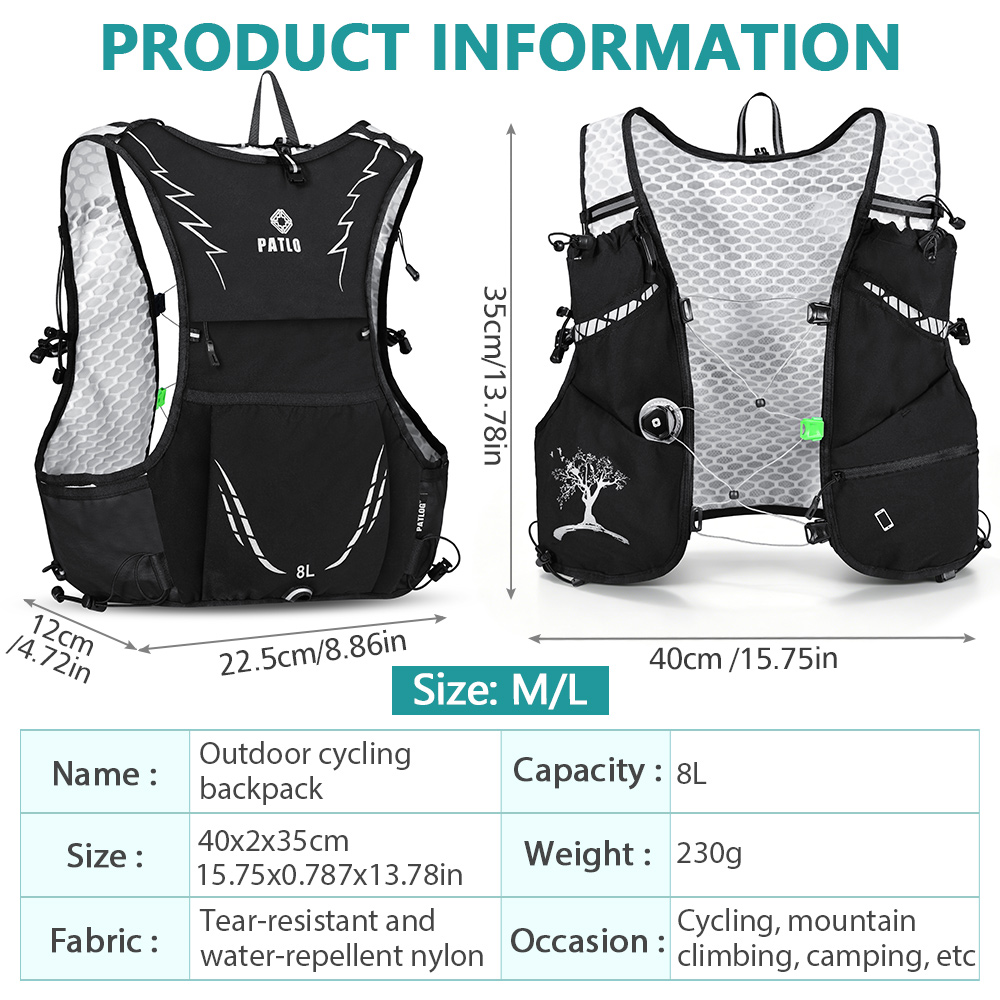 กระเป๋าเป้สะพายหลังวิ่งเทรลกลา - Running Hydration Vest บทวิจารณ์และราคา