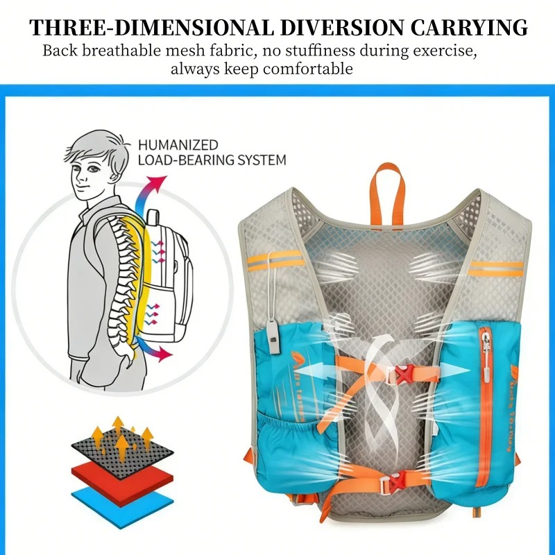 กระเป๋าเป้สะพายหลังวิ่งมาราธอน - Running Gear Reflective บทวิจารณ์และราคา