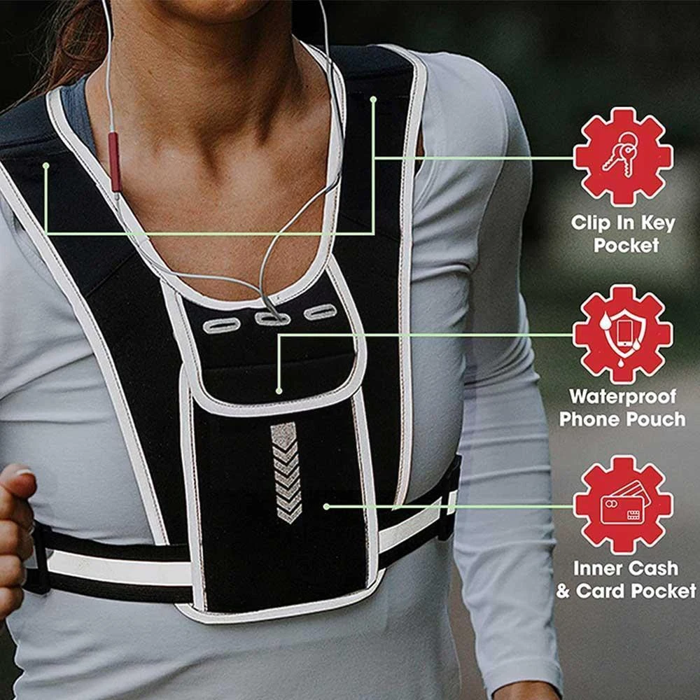 เสื้อกั๊กใส่โทรศัพท์สำหรับผู้ช - Running Gear Essential บทวิจารณ์และราคา