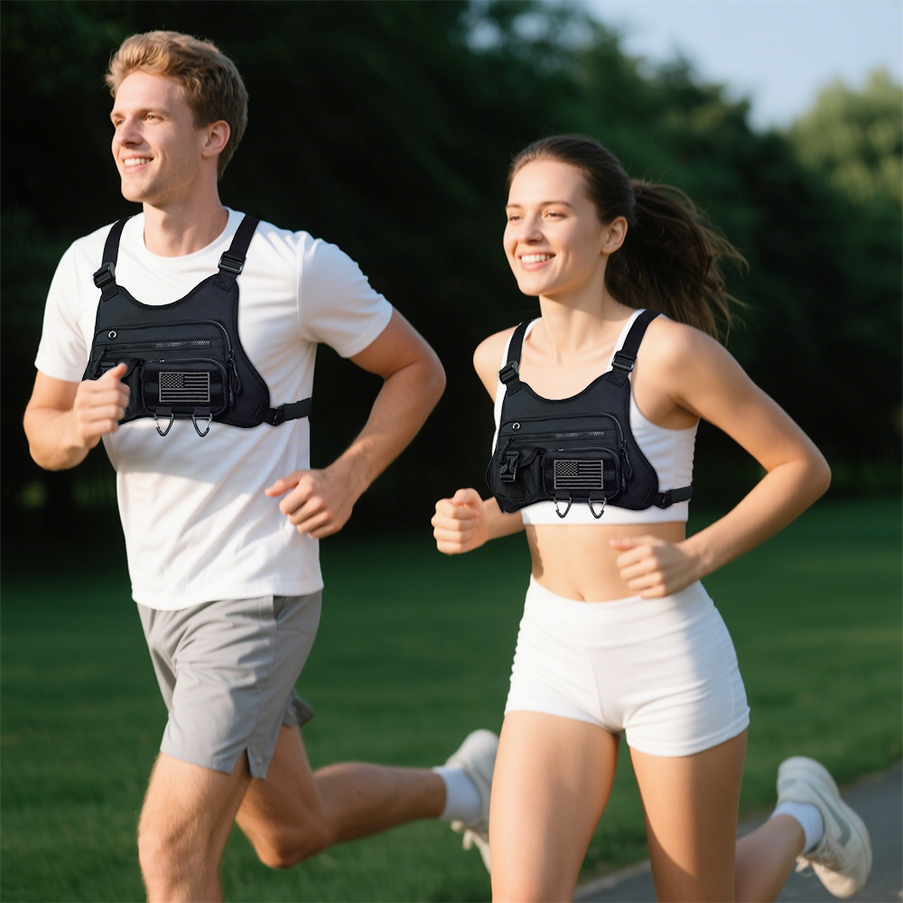 Camping ด้านหน้าเสื้อกั๊กกระเป - Running Gear Vest บทวิจารณ์และราคา